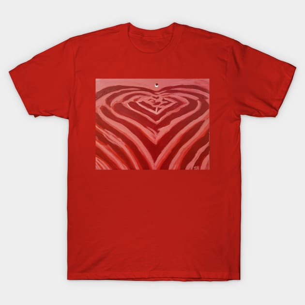 Heart Ripple By Scott Hulderson T-Shirt by Scott Hulderson